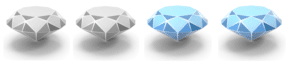 Diamants évoluant du gris au bleu